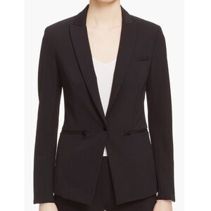 VERONICA BEARD Scuba Blazer Jacket in Black